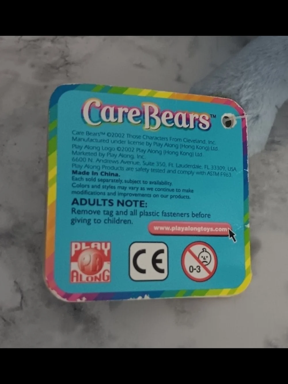 Vintage 2002 Care Bears Cuddle Pair – Cheer Bear & Grumpy Bear – Tagged